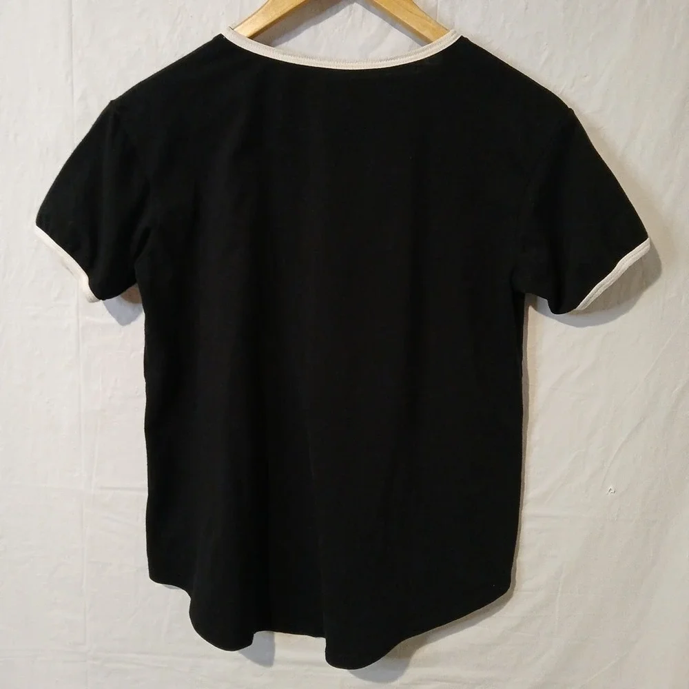 AC/DC :74 Jailbreak Junior  Size Large Black‎ With White Trim